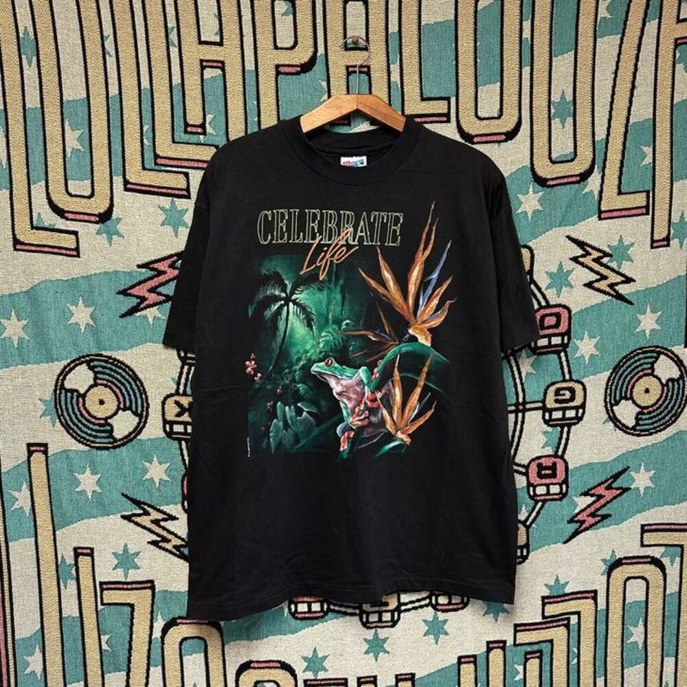 Vintage 1992 Frog Nature Jungle Single Stitched Shirt